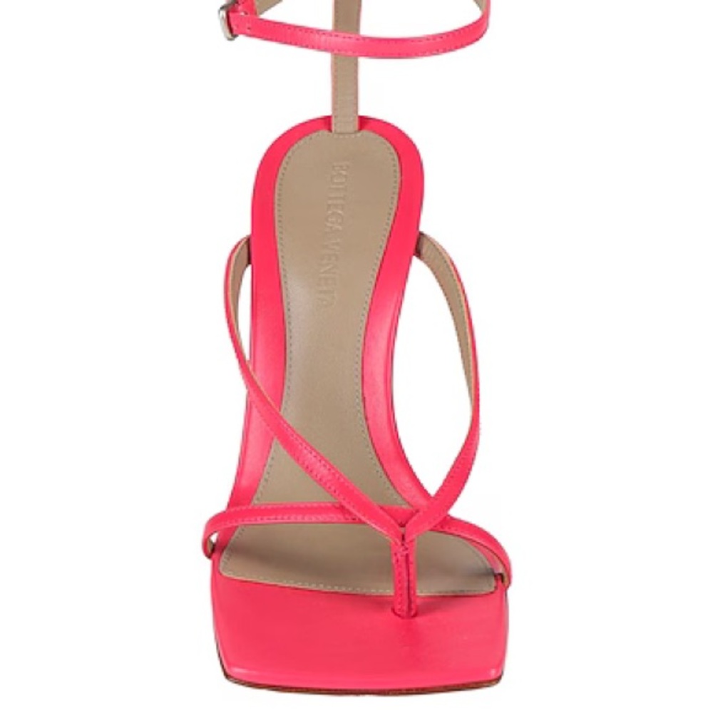 Bottega Veneta Vibrant Pink Heeled Sandals